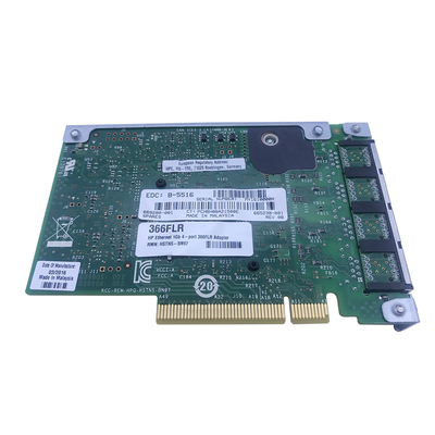 Adaptor Server Ethernet 366FLR Kartu Antarmuka Jaringan Intel 4 Port 1gb Nic